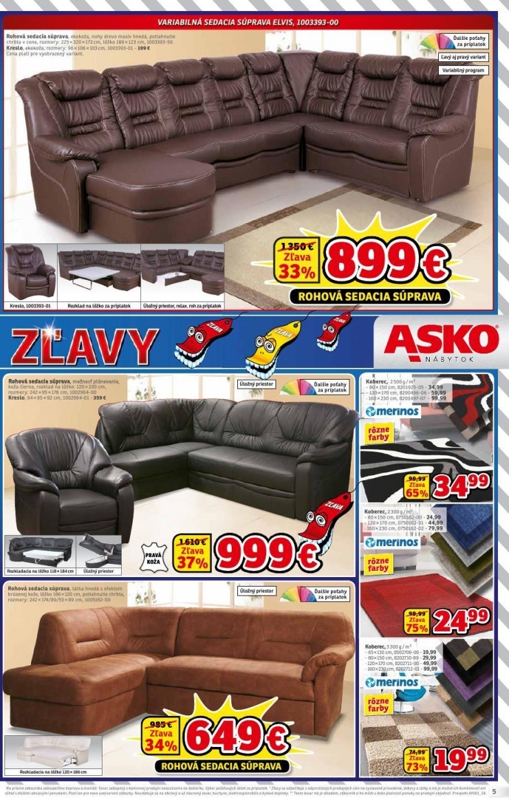 leták leták ASKO nábytok - bláznivé zľavy strana 5 leták leták ASKO nábytok - bláznivé zľavy strana 5