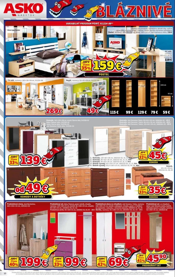 leták leták ASKO nábytok - bláznivé zľavy strana 10 leták leták ASKO nábytok - bláznivé zľavy strana 10