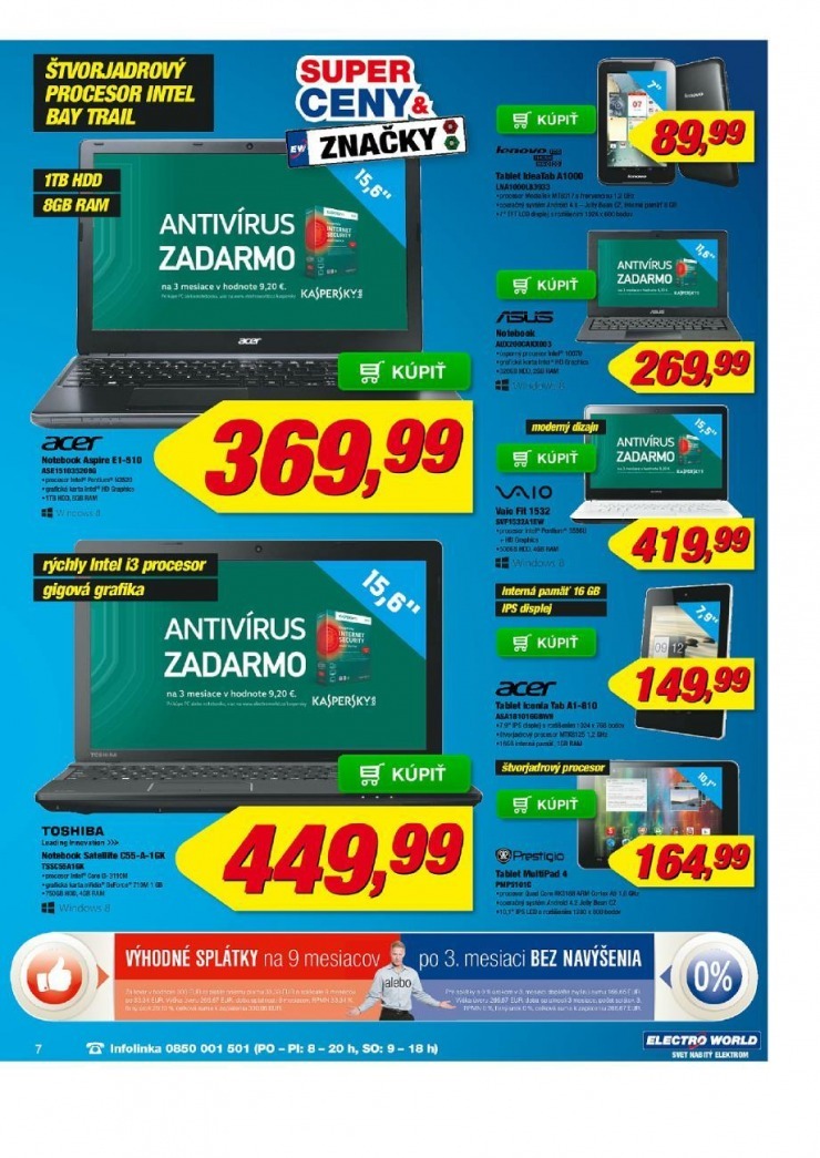 leták mimoriadný leták Electro World strana 7 leták mimoriadný leták Electro World strana 7