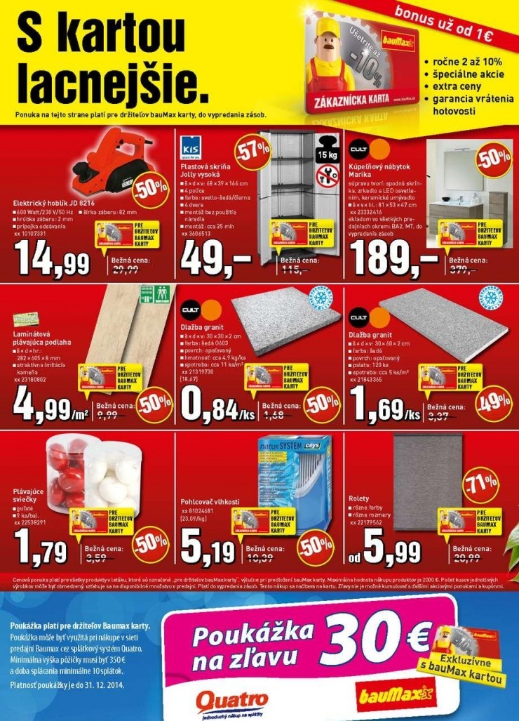 leták akciový katalóg bauMax strana 2 leták akciový katalóg bauMax strana 2
