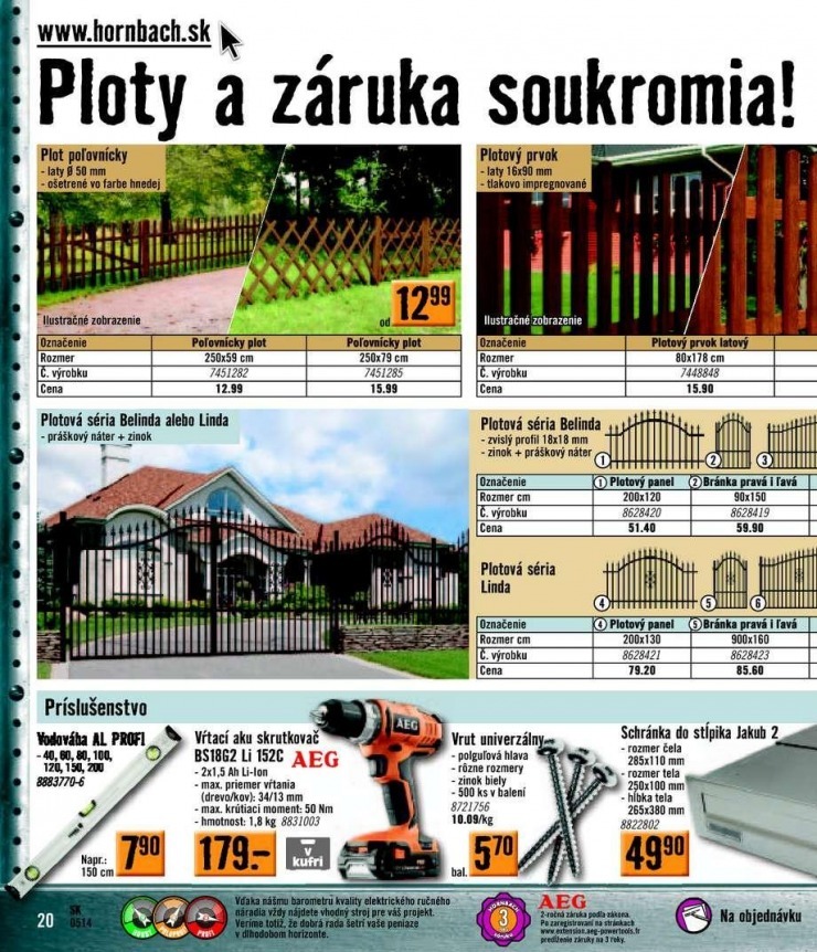 leták akčný leták HORNBACH strana 20 leták akčný leták HORNBACH strana 20