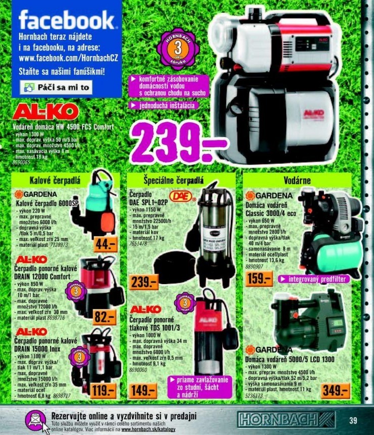 leták akčný leták HORNBACH strana 39 leták akčný leták HORNBACH strana 39