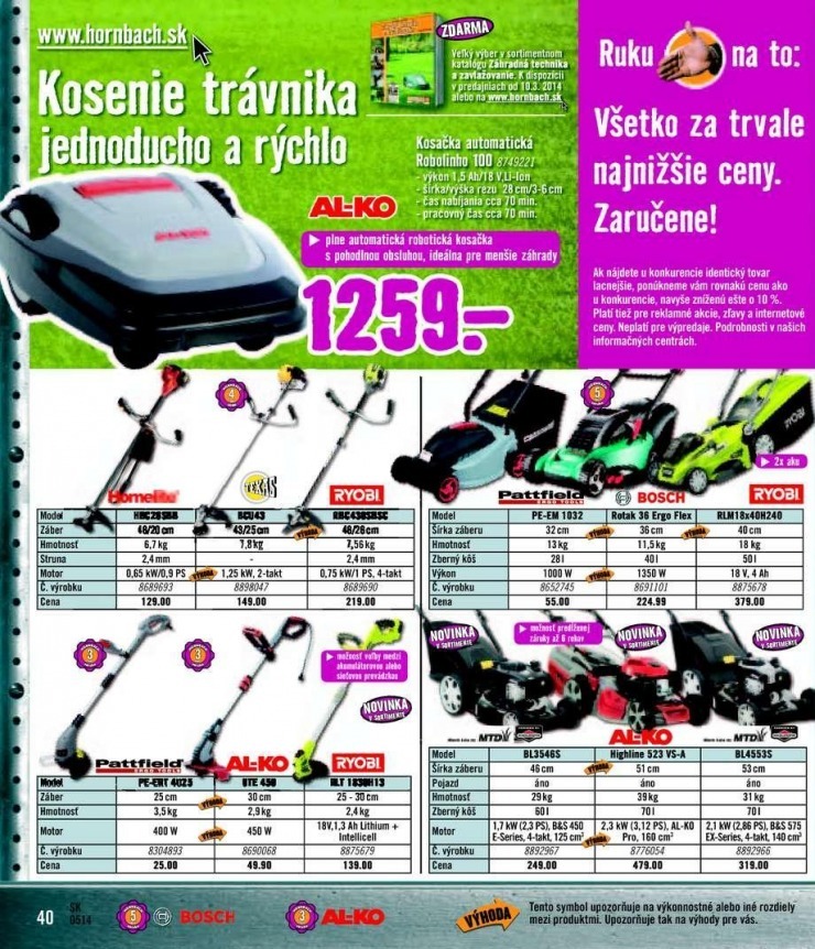 leták akčný leták HORNBACH strana 40 leták akčný leták HORNBACH strana 40