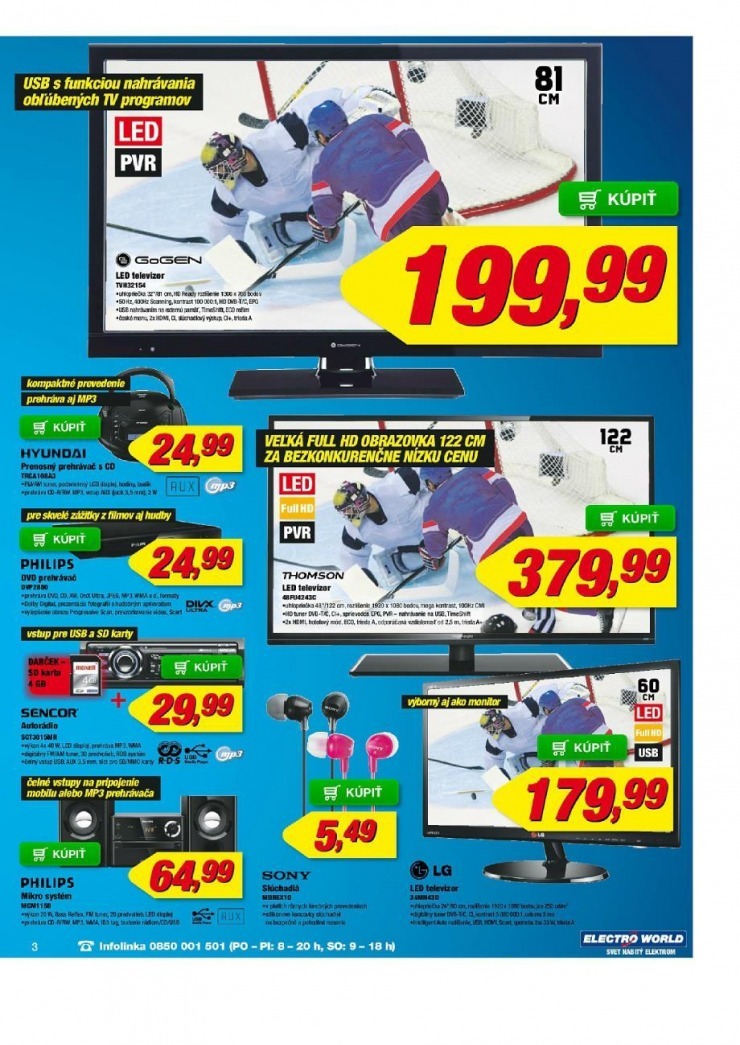 leták Electro World akciový leták strana 3 leták Electro World akciový leták strana 3