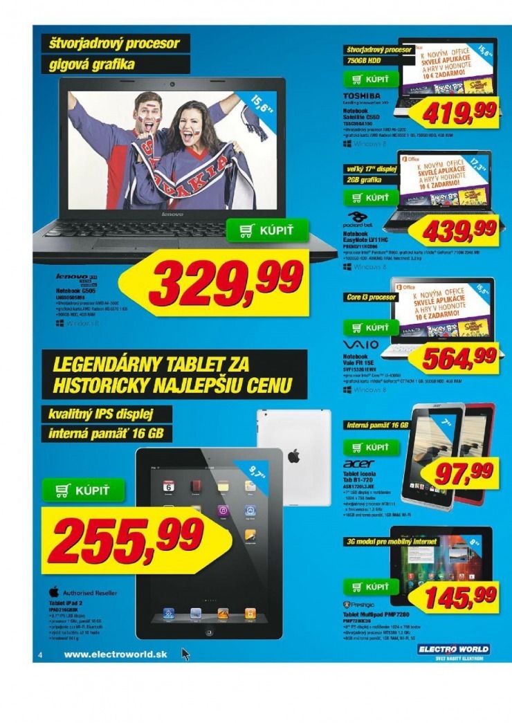 leták Electro World akciový leták strana 4 leták Electro World akciový leták strana 4