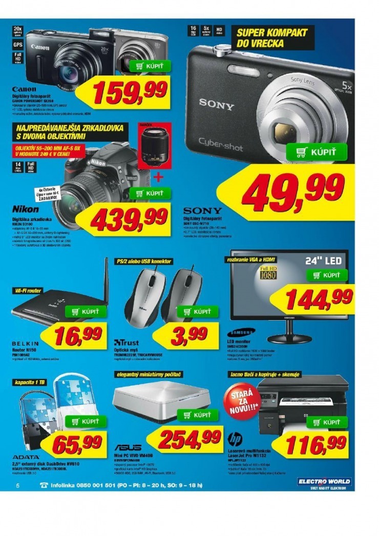 leták Electro World akciový leták strana 5 leták Electro World akciový leták strana 5
