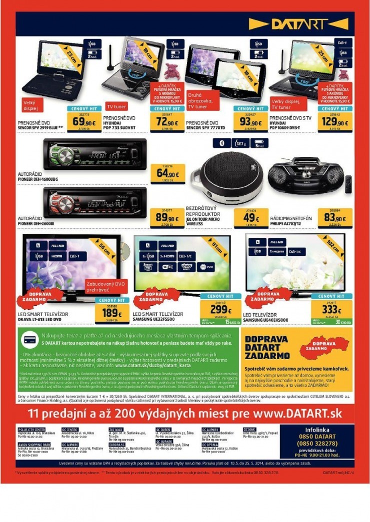leták Datart špeciálna ponuka na dovolenku strana 4 leták Datart špeciálna ponuka na dovolenku strana 4