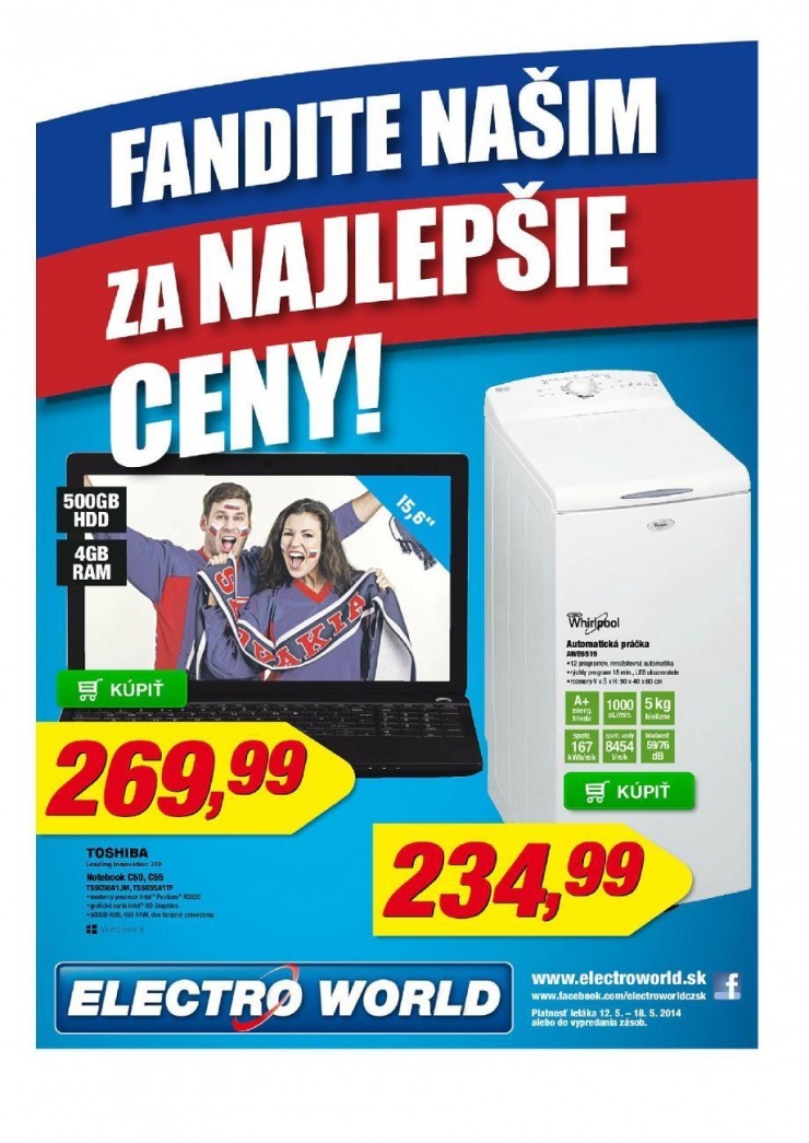 leták extra ponuka Electro World strana 1 leták extra ponuka Electro World strana 1