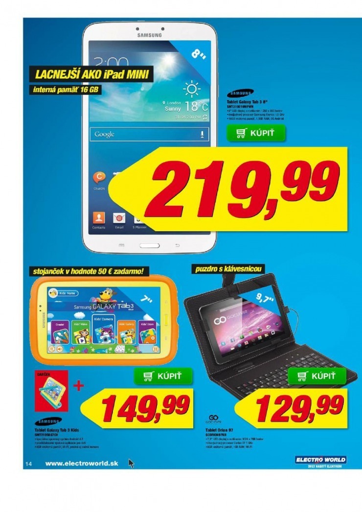 leták extra ponuka Electro World strana 14 leták extra ponuka Electro World strana 14
