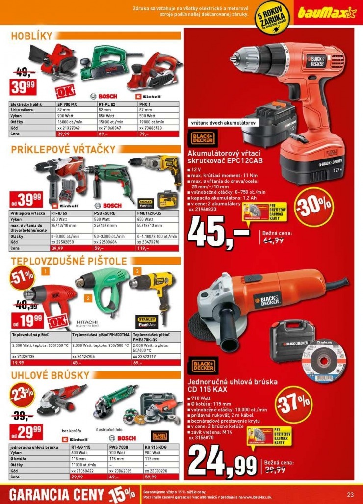 leták bauMax exkluzívny leták strana 23 leták bauMax exkluzívny leták strana 23