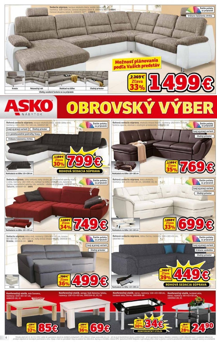leták leták ASKO nábytok - zľava strana 4 leták leták ASKO nábytok - zľava strana 4