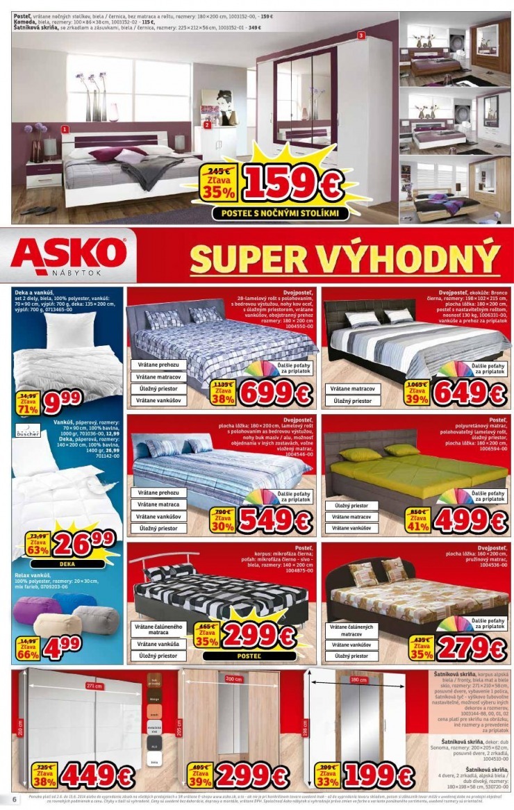 leták leták ASKO nábytok - zľava strana 6 leták leták ASKO nábytok - zľava strana 6