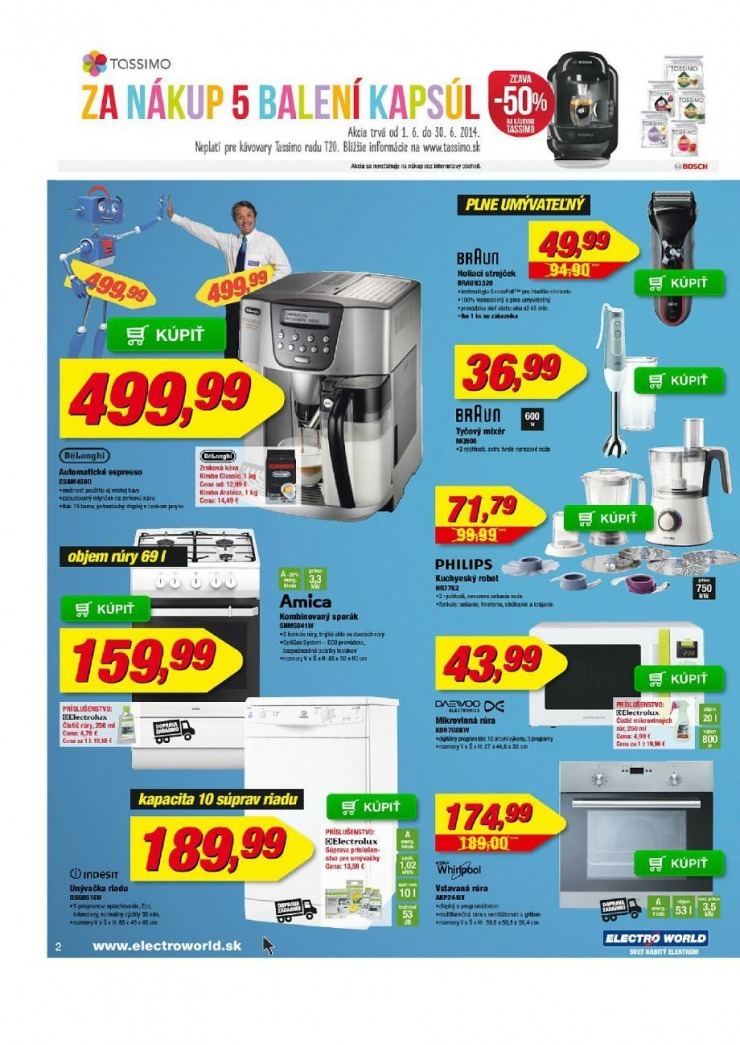 leták leták Electro World - rovnako nízké ceny strana 2 leták leták Electro World - rovnako nízké ceny strana 2