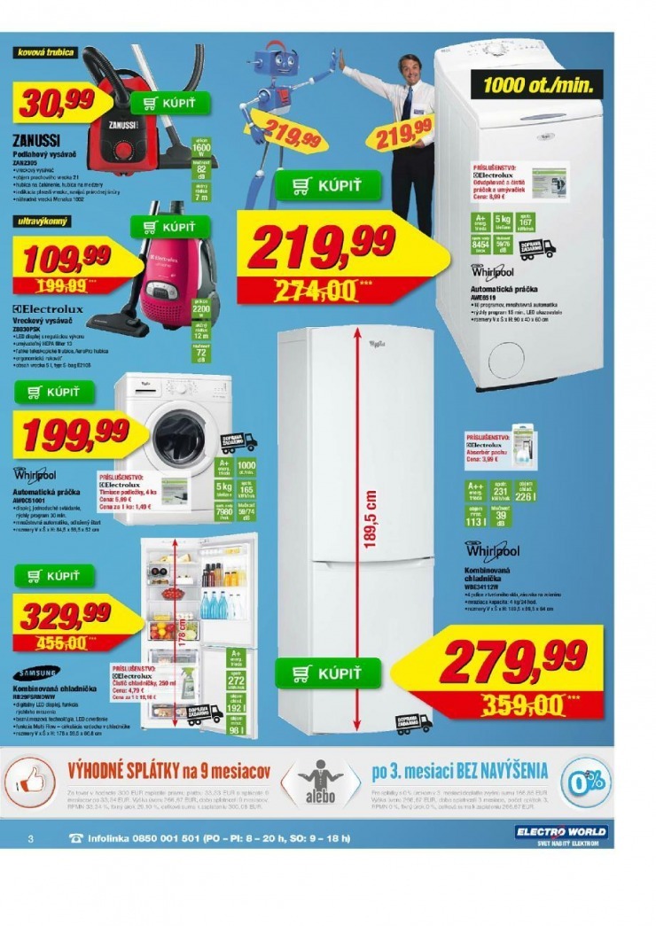 leták leták Electro World - rovnako nízké ceny strana 3 leták leták Electro World - rovnako nízké ceny strana 3