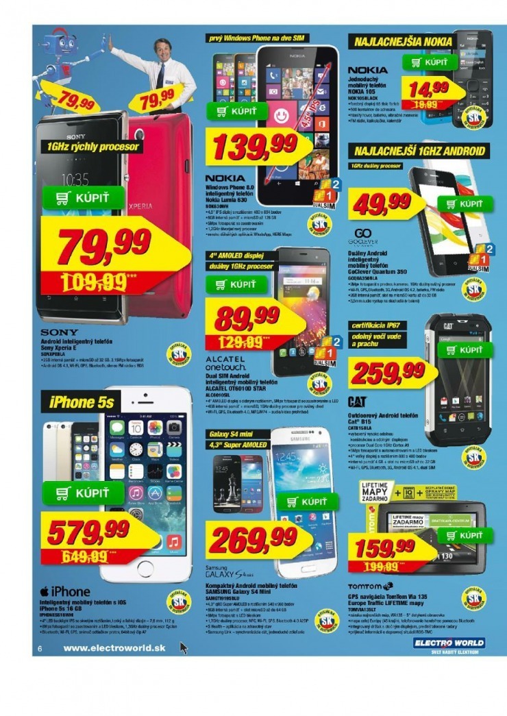 leták leták Electro World - rovnako nízké ceny strana 6 leták leták Electro World - rovnako nízké ceny strana 6