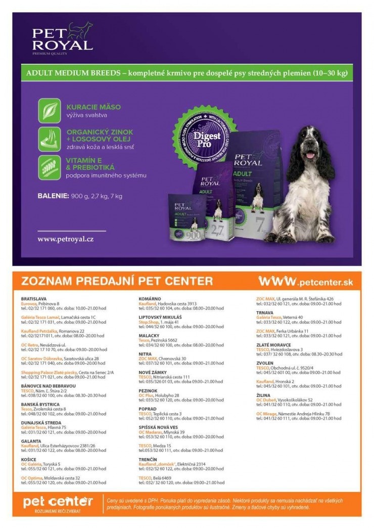 leták Pet Center špeciálna ponuka strana 12 leták Pet Center špeciálna ponuka strana 12