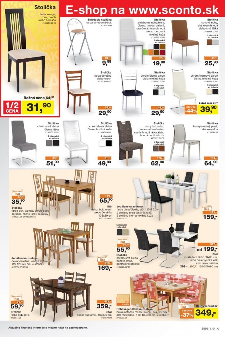 leták akciový leták Sconto nábytok strana 4 leták akciový leták Sconto nábytok strana 4