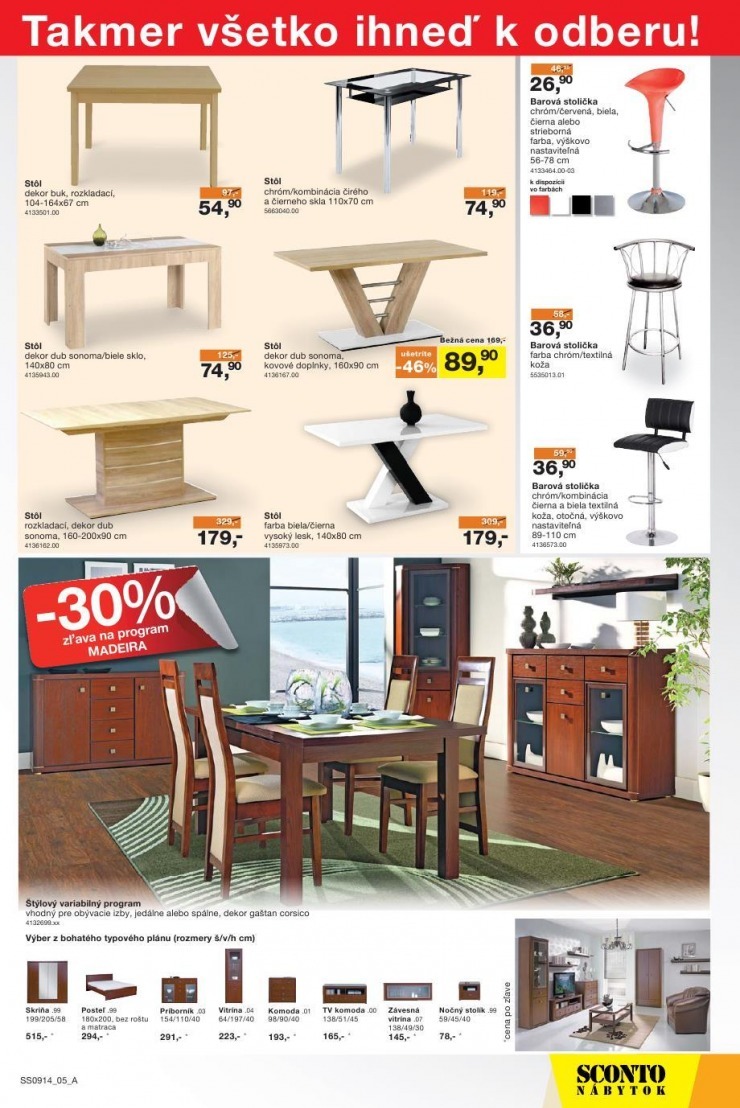 leták akciový leták Sconto nábytok strana 5 leták akciový leták Sconto nábytok strana 5