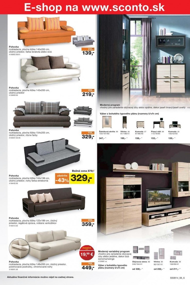 leták akciový leták Sconto nábytok strana 6 leták akciový leták Sconto nábytok strana 6