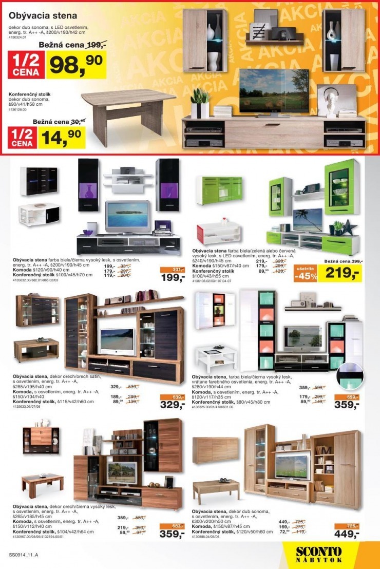 leták akciový leták Sconto nábytok strana 11 leták akciový leták Sconto nábytok strana 11