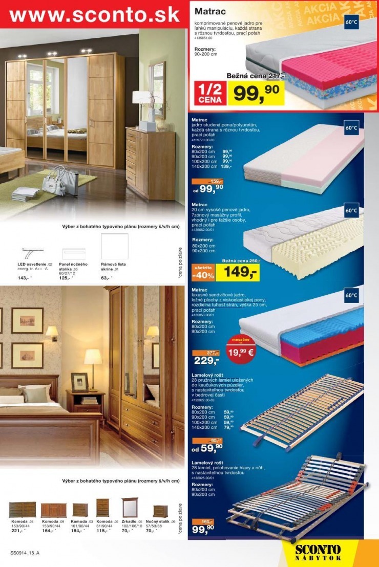 leták akciový leták Sconto nábytok strana 15 leták akciový leták Sconto nábytok strana 15