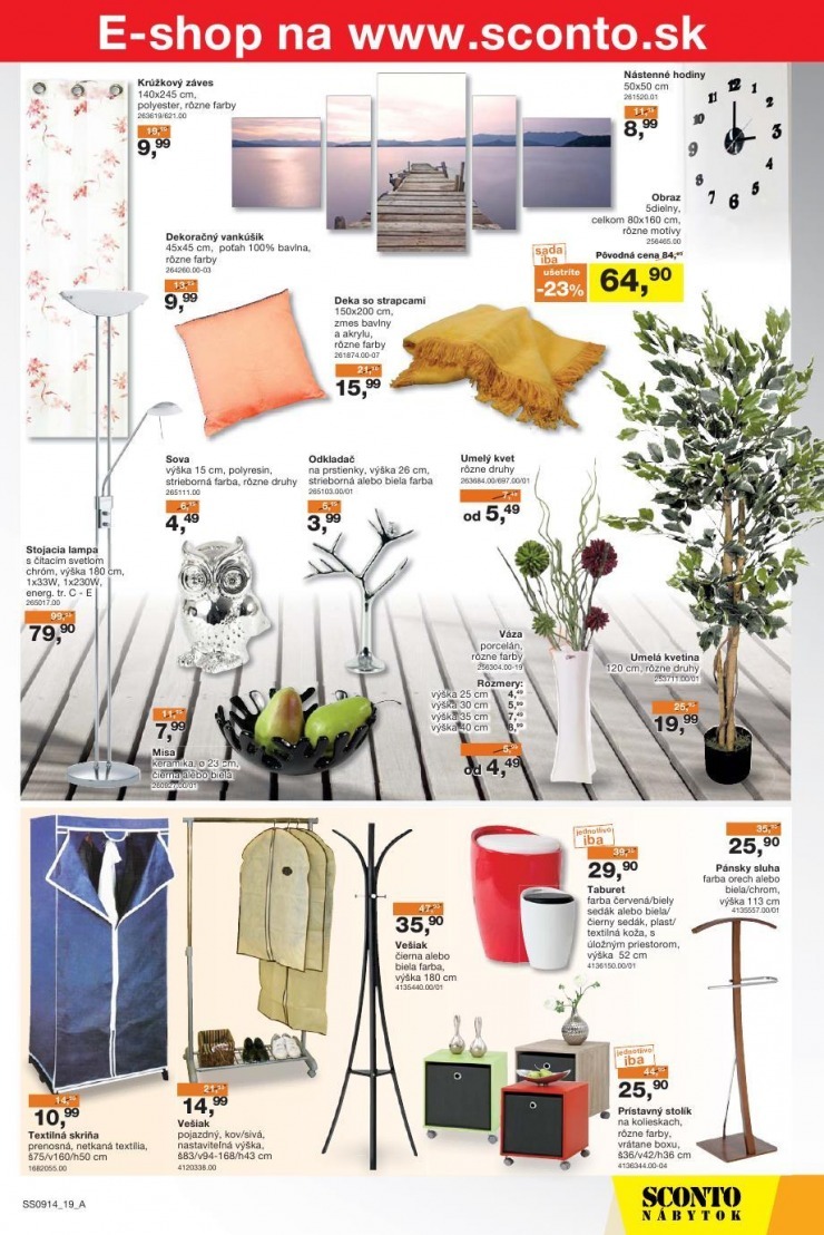 leták akciový leták Sconto nábytok strana 19 leták akciový leták Sconto nábytok strana 19