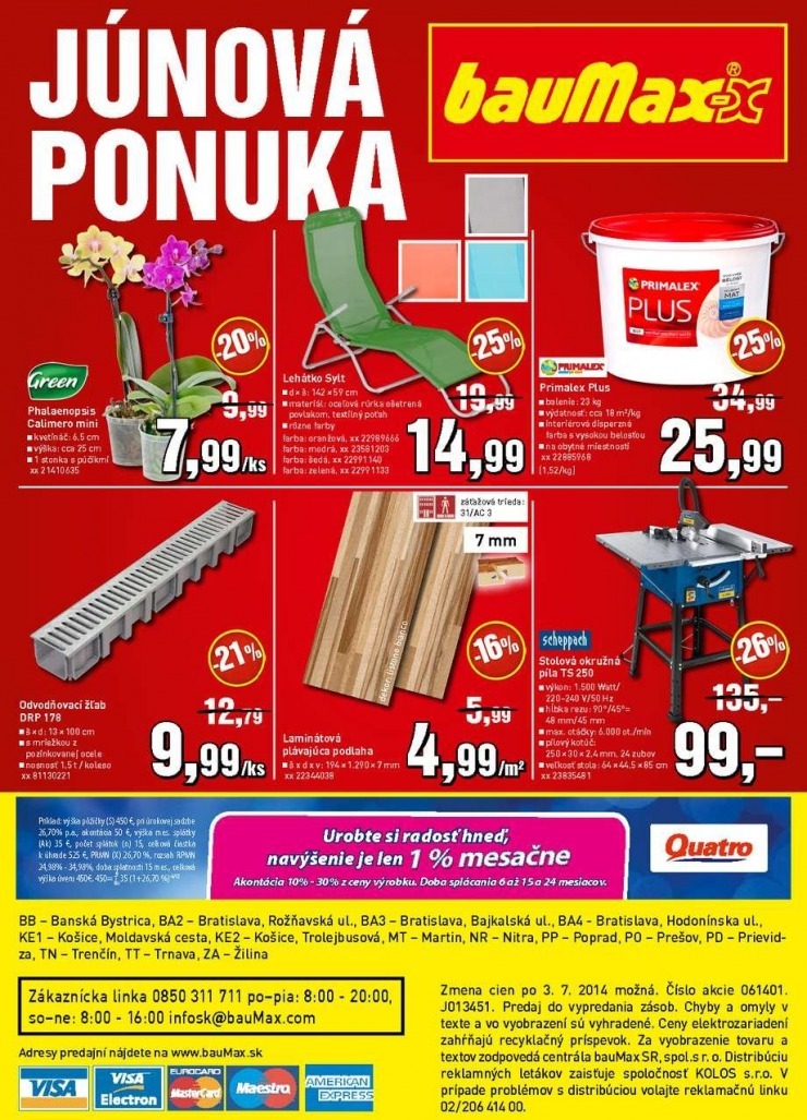 leták bauMax leták - júnová ponuka strana 40 leták bauMax leták - júnová ponuka strana 40