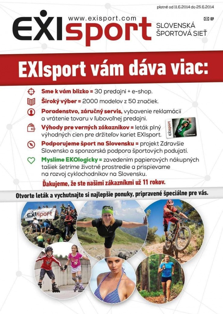 leták aktuálny leták EXIsport strana 1 leták aktuálny leták EXIsport strana 1