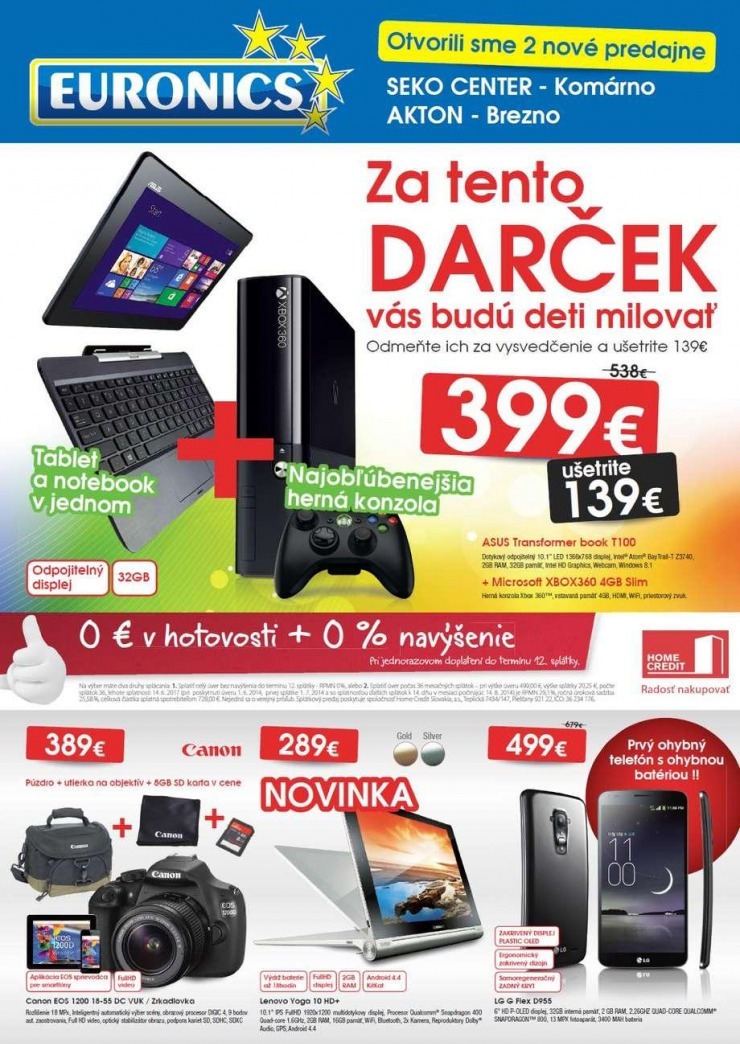 leták akciový leták Euronics strana 1 leták akciový leták Euronics strana 1