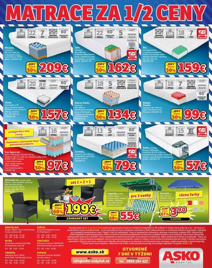 leták akční leták ASKO - matrace strana 8 leták akční leták ASKO - matrace strana 8
