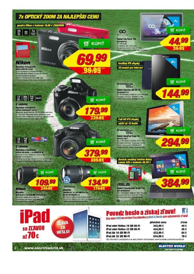 leták mimoriadná ponuka Electro World strana 6 leták mimoriadná ponuka Electro World strana 6