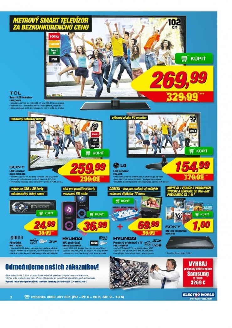 leták Electro World leták - ponuky mesiaca strana 3 leták Electro World leták - ponuky mesiaca strana 3