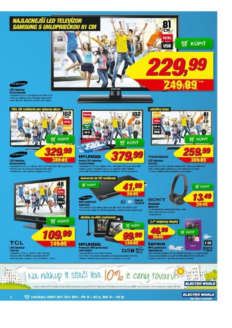 leták extra leták Electro World strana 3 leták extra leták Electro World strana 3