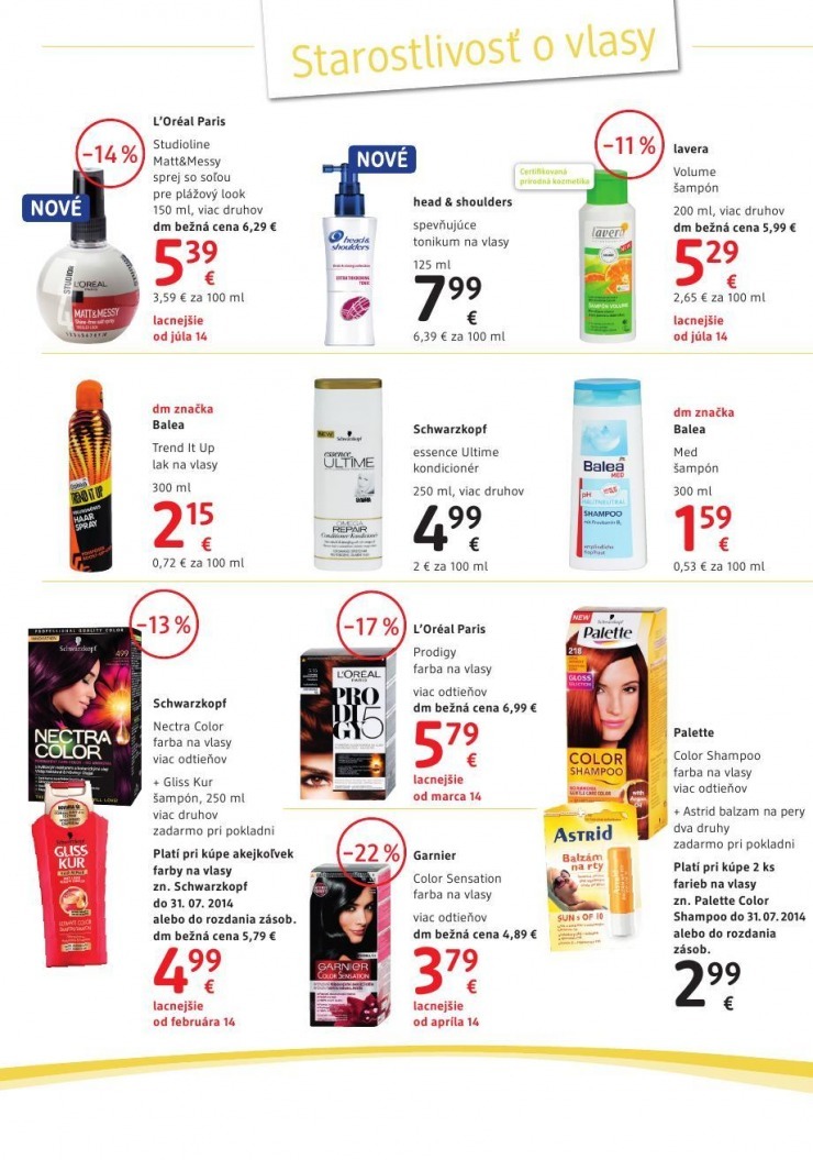 leták dm drogerie akčný leták strana 14 leták dm drogerie akčný leták strana 14