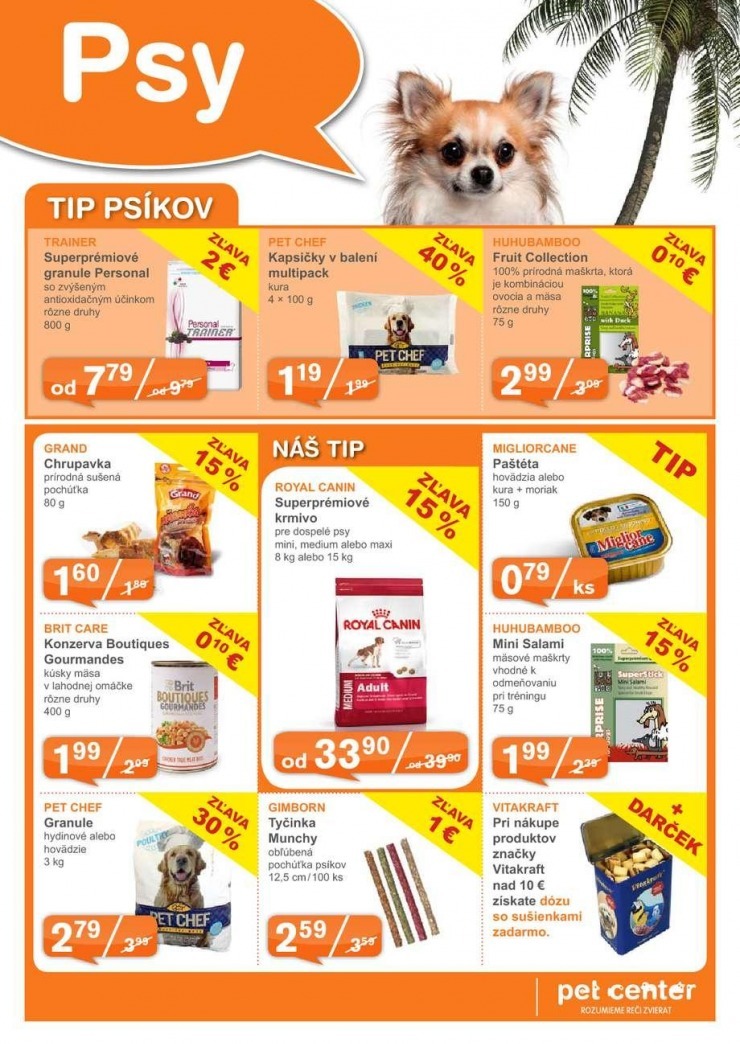 leták akčný leták Pet Center strana 3 leták akčný leták Pet Center strana 3