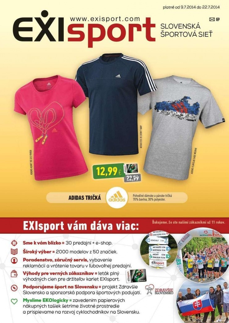 leták EXIsport leták - letný výpredaj strana 8 leták EXIsport leták - letný výpredaj strana 8