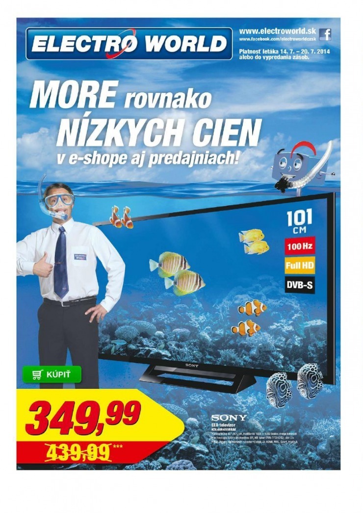 leták špeciálny leták Electro World strana 1 leták špeciálny leták Electro World strana 1