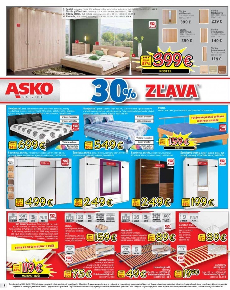 leták ASKO mimoriadná ponuka strana 2 leták ASKO mimoriadná ponuka strana 2