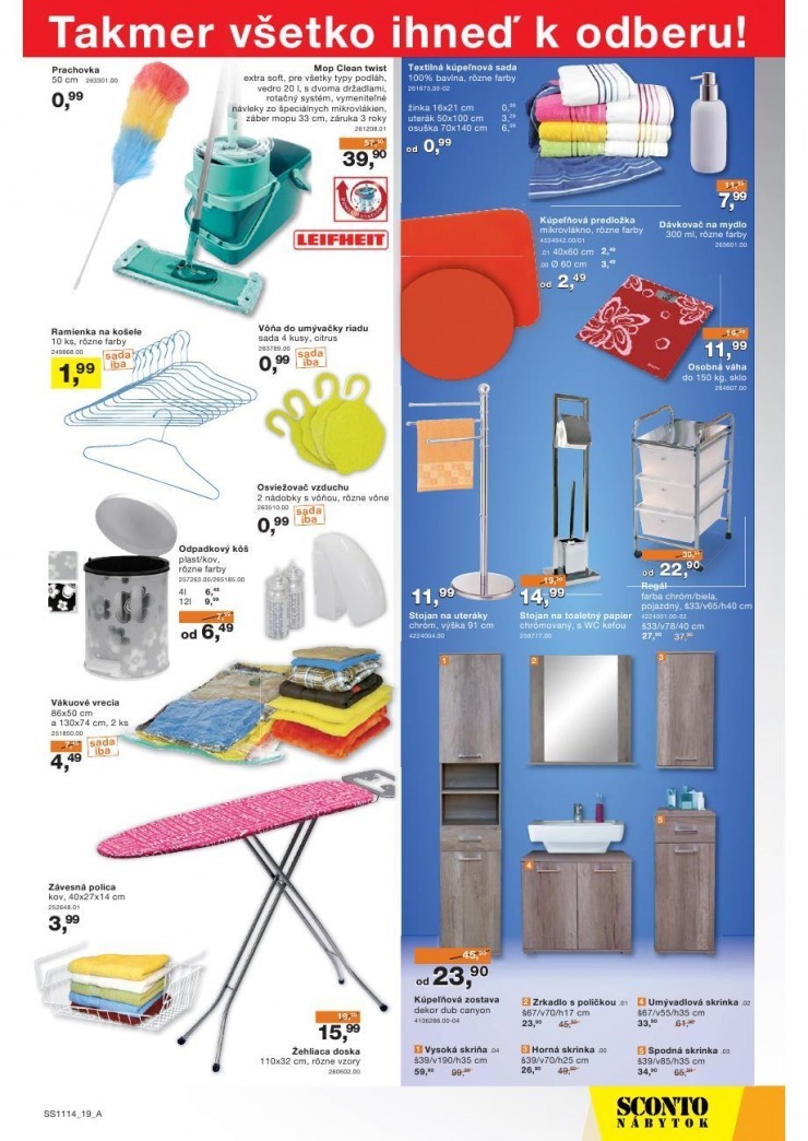 leták špeciálna ponuka Sconto strana 19 leták špeciálna ponuka Sconto strana 19
