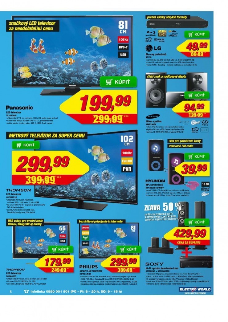 leták Electro World akciový leták strana 5 leták Electro World akciový leták strana 5