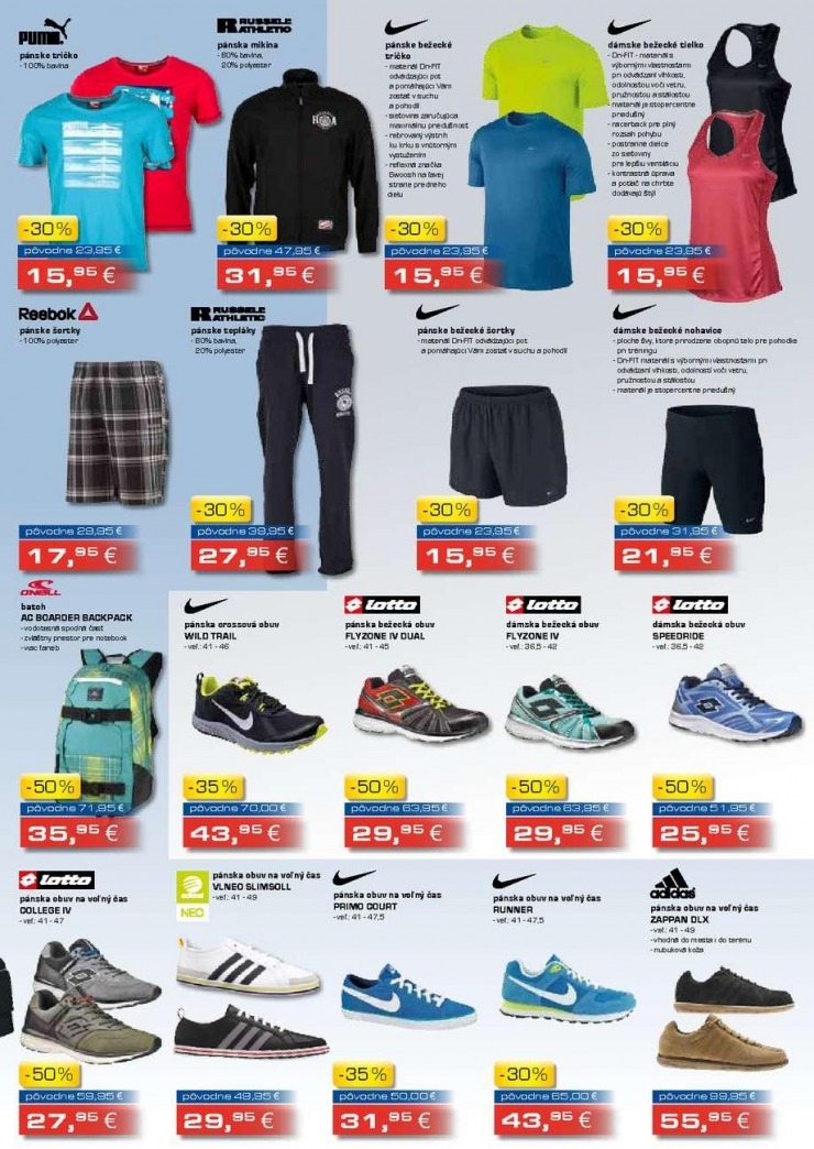 leták akciová ponuka Sportisimo strana 3 leták akciová ponuka Sportisimo strana 3