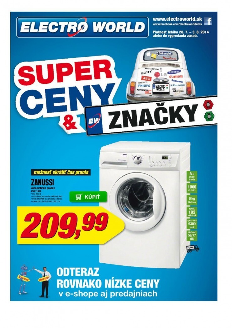 leták akčný leták Electro World strana 1 leták akčný leták Electro World strana 1