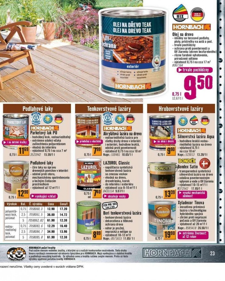 leták aktuálny katalóg HORNBACH strana 23 leták aktuálny katalóg HORNBACH strana 23