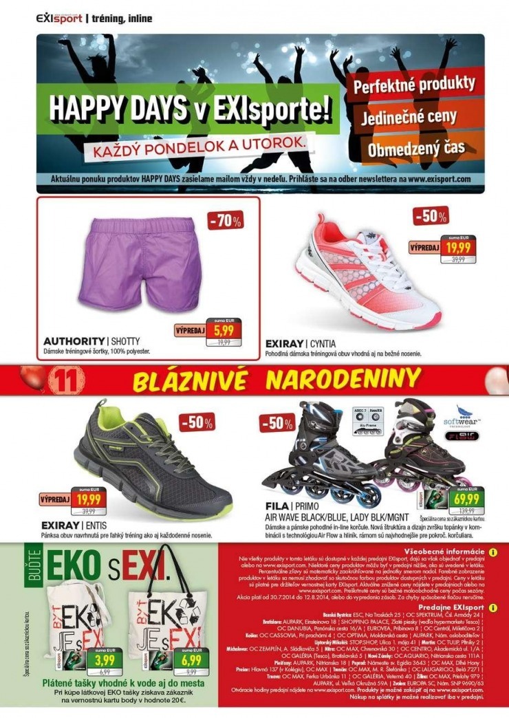 leták leták EXIsport - bláznivé narodeniny strana 6 leták leták EXIsport - bláznivé narodeniny strana 6