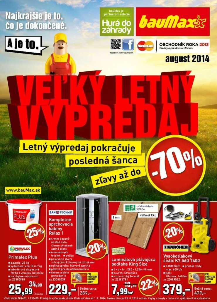 leták bauMax leták - veľký letný vypredaj strana 1 leták bauMax leták - veľký letný vypredaj strana 1