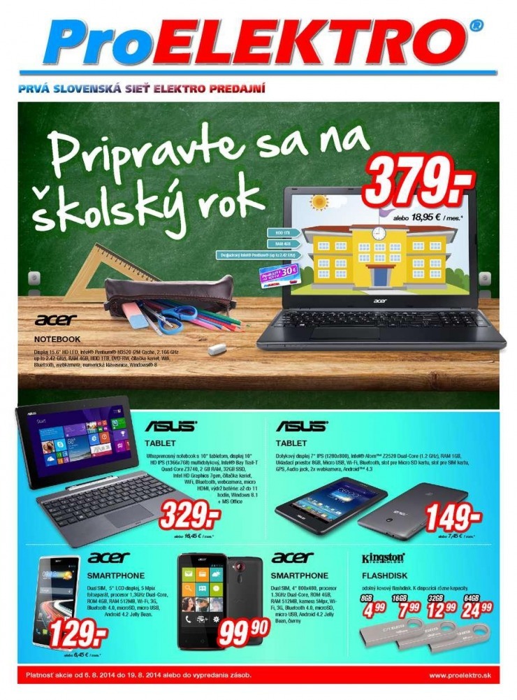 leták ProELEKTRO leták - školský rok strana 1 leták ProELEKTRO leták - školský rok strana 1