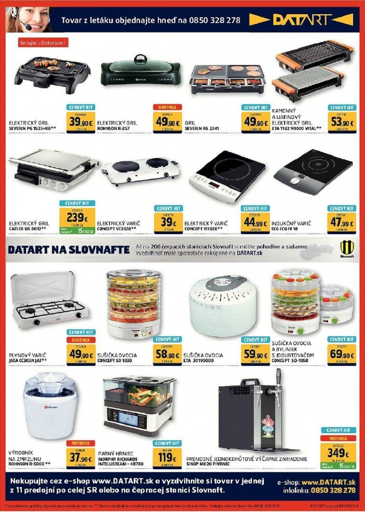 leták Datart leták - letná ponuka strana 4 leták Datart leták - letná ponuka strana 4