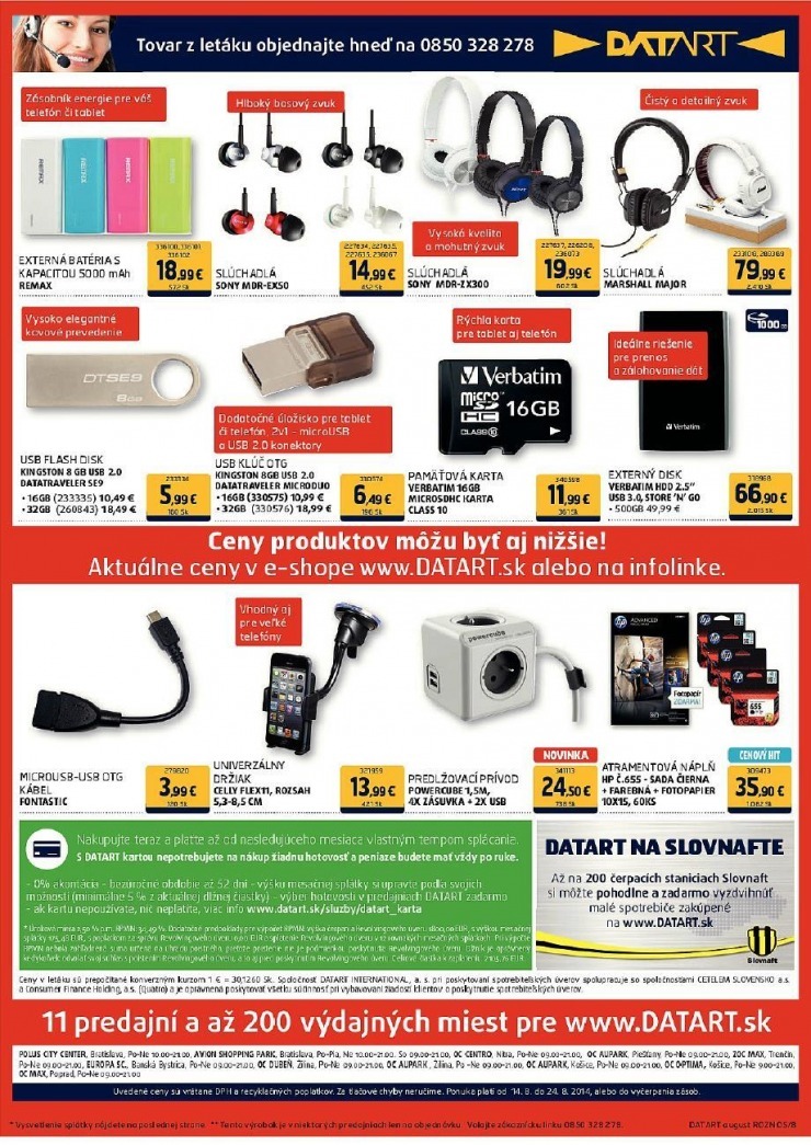 leták Datart leták - letná ponuka strana 8 leták Datart leták - letná ponuka strana 8
