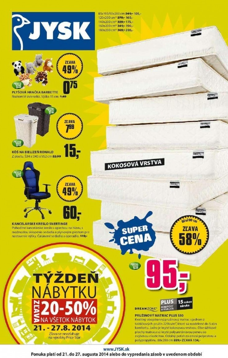 leták mimoriadná ponuka Jysk strana 1 leták mimoriadná ponuka Jysk strana 1