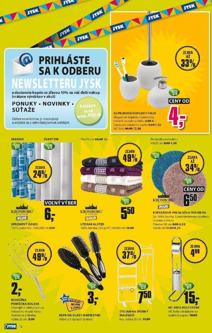 leták mimoriadná ponuka Jysk strana 12 leták mimoriadná ponuka Jysk strana 12